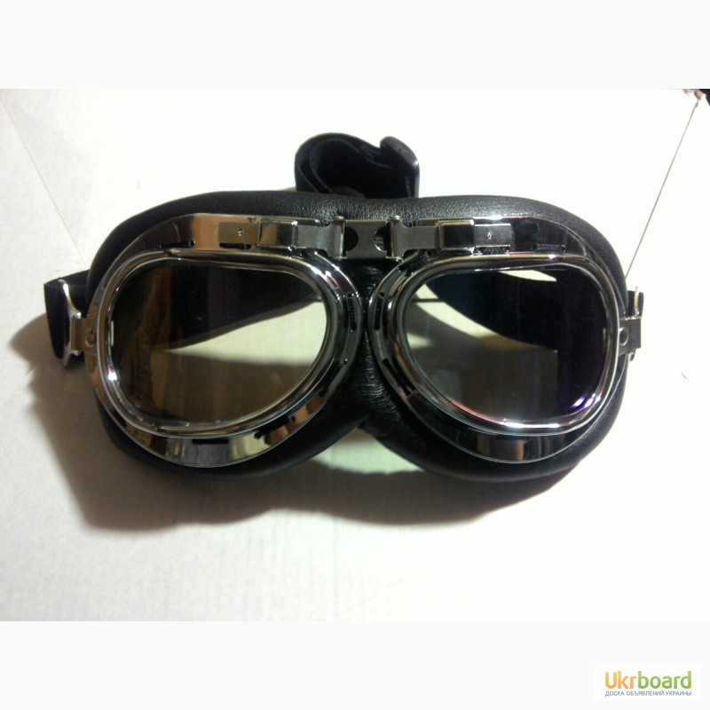 Фото 2. Очки, мотоочки, мотоциклетные очки, авиационные, ретро стиль, защитные