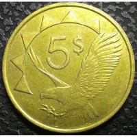 Намибия 5 долларов 1993 г