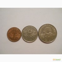 Монеты Сингапура (3 штуки)