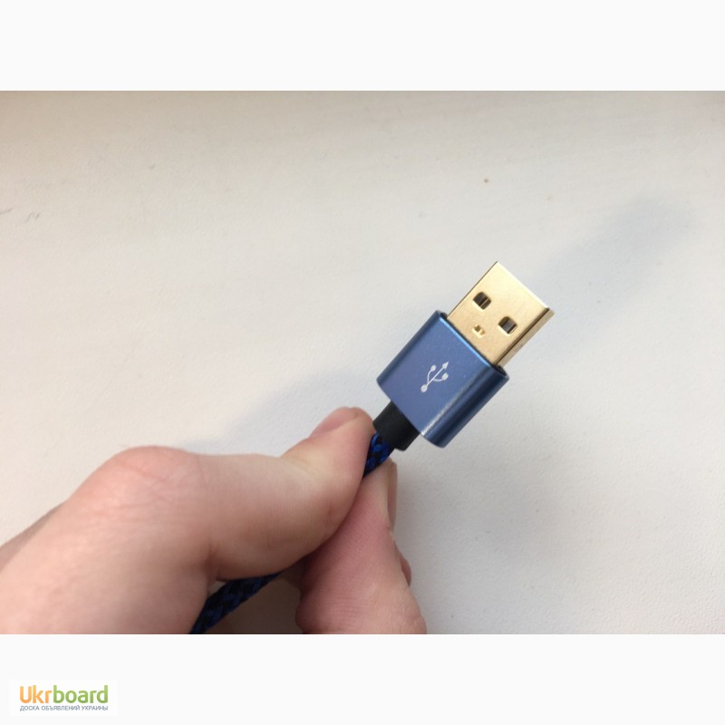 Фото 5. Micro USB 2.0 шнур зарядка нейлоновый переплет (3м)
