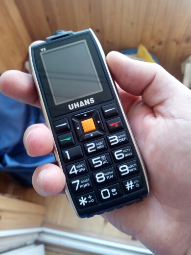 Фото 5. Телефон Uhans V5 Ударопрочный 2 - СИМ Карты Большой фонарик Камера Батарея 2500 мАч