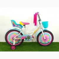 Детский велосипед Azimut Girls 20 с креслом для куклы