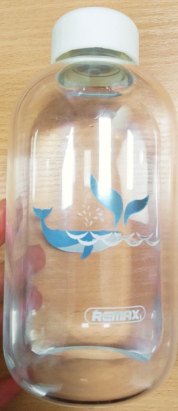 Фото 20. Remax Glass Bottle RT-CUP32 Bear 1000ml мишка Прозрачная Стеклянная бутылка для спорта