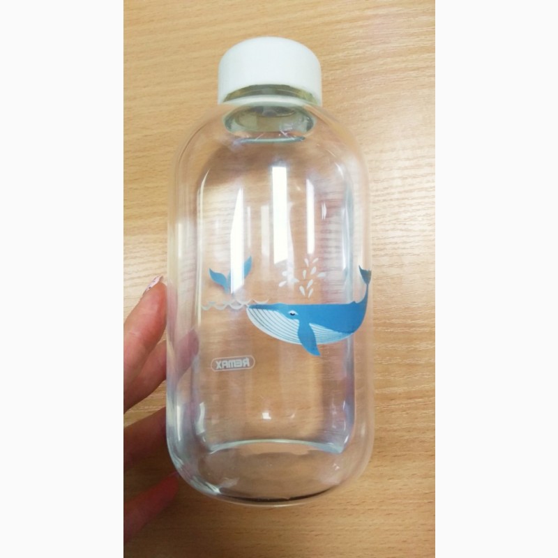 Фото 4. Remax Glass Bottle RT-CUP32 Bear 1000ml мишка Прозрачная Стеклянная бутылка для спорта