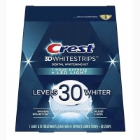 Crest 3D whitestrips Led Light-отбеливающая система для зубов 30 тонов-полоски лампа-USA