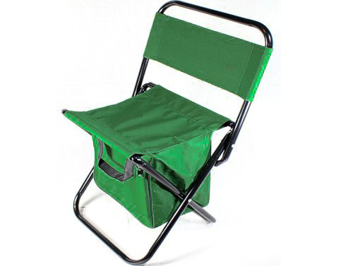 Раскладной стул Кенгуру MH-3071, металлический стул со спинкой, складной стул