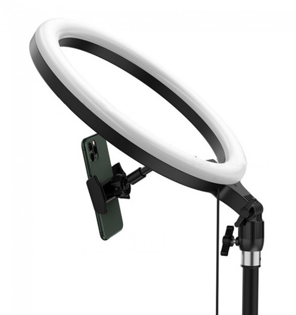 Фото 14. Кольцевая LED лампа Стойка-тринога Baseus Live Stream Holder 12inch Light Ring Стойка