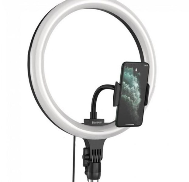 Фото 3. Кольцевая LED лампа Стойка-тринога Baseus Live Stream Holder 12inch Light Ring Стойка