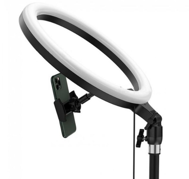 Фото 6. Кольцевая LED лампа Стойка-тринога Baseus Live Stream Holder 12inch Light Ring Стойка