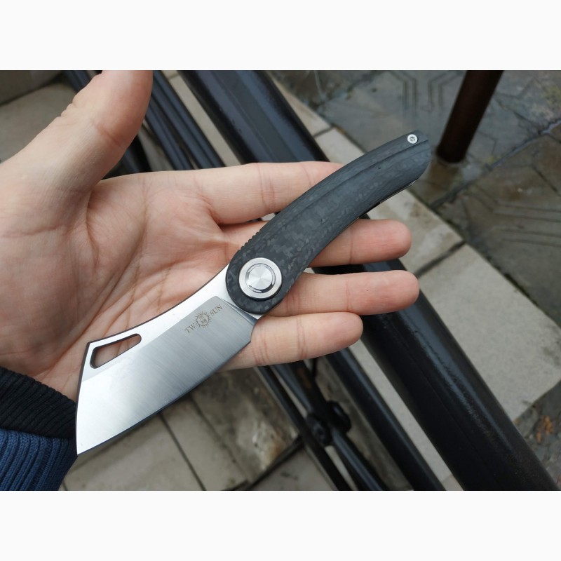 Складной нож TwoSun TS137 (m390+Titan+Carbon)