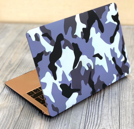 Фото 11. Военный Чехол для MacBook 2020 13.3 Air/Pro M1 с камуфляжным принтом Хаки пластиковый