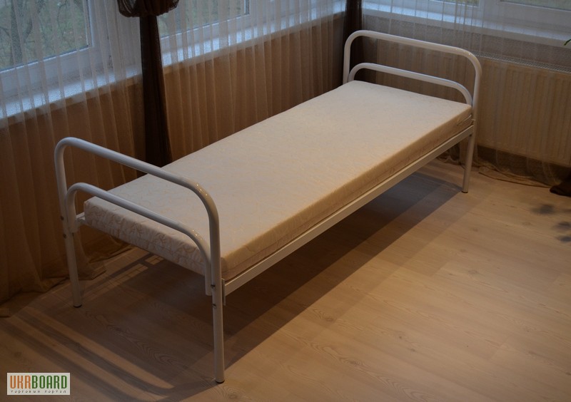 Фото 17. Кровати металлические для общежитий, двухъярусные кровати для рабочих, односпальные