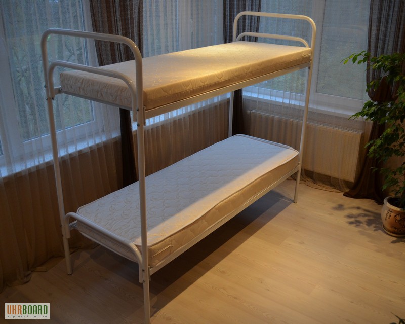 Фото 19. Кровати металлические для общежитий, двухъярусные кровати для рабочих, односпальные