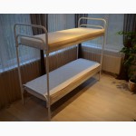 Кровати металлические для общежитий, двухъярусные кровати для рабочих, односпальные