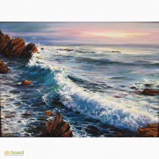 Картина маслом Жемчужный рассвет над морем от Ивана Чернова