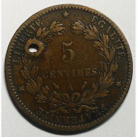 Франция 5 сантим 1893 год