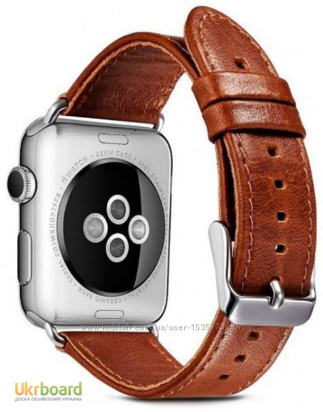 Фото 14. Ремешок Icarer для Apple Watch кожаный 42мм Ремешок Icarer для Apple Watch Luxury