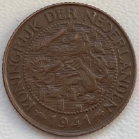 Нидерланды 1 цент 1941 год СОСТОЯНИЕ!!!!! г69