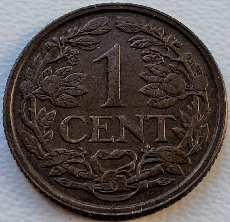 Фото 3. Нидерланды 1 цент 1941 год СОСТОЯНИЕ!!!!! г69