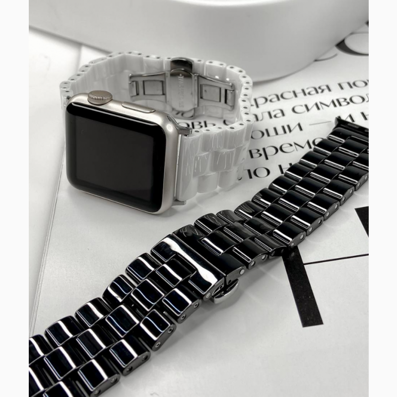 Фото 4. Керамический Ремешок для Apple Watch Ceramic Band 44/38 mm из прочной керамики