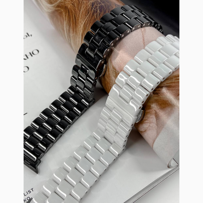 Фото 7. Керамический Ремешок для Apple Watch Ceramic Band 44/38 mm из прочной керамики