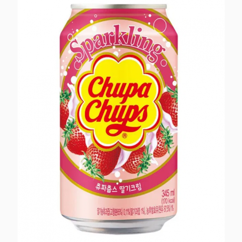 Фото 17. Газированный напиток со вкусом детства от Chupa-Chups Strawberry Cream Газировка Чупа чупc