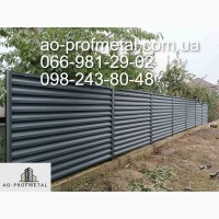 Забор жалюзи ламели RAL 7024 PEMA, Забор жалюзи цвета графит