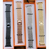 Стальные Ремешки Paco Rabanne Luxury Steel Band для Apple Watch 38/45 Ремінці AppleWatch