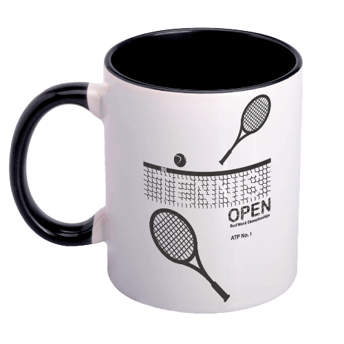 Фото 10. Чашка Великий Теніс принт тенісні ракетки тенісний м#039;ячик, для тенісу