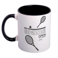 Чашка Великий Теніс принт тенісні ракетки тенісний м#039;ячик, для тенісу