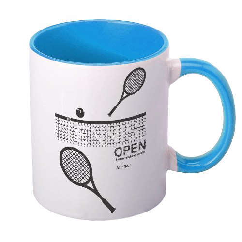 Фото 11. Чашка Великий Теніс принт тенісні ракетки тенісний м#039;ячик, для тенісу