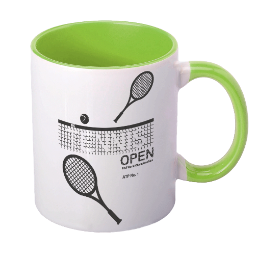 Фото 6. Чашка Великий Теніс принт тенісні ракетки тенісний м#039;ячик, для тенісу