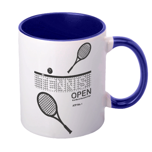 Фото 8. Чашка Великий Теніс принт тенісні ракетки тенісний м#039;ячик, для тенісу