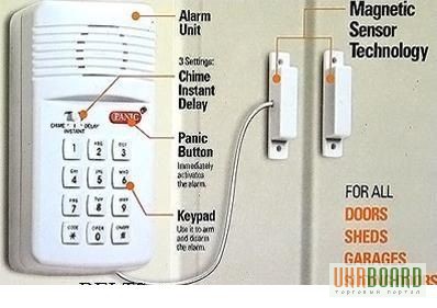 Фото 3. Бездротова сигналізація з магнітним датчиком. secure pro keypad alarm system alarm