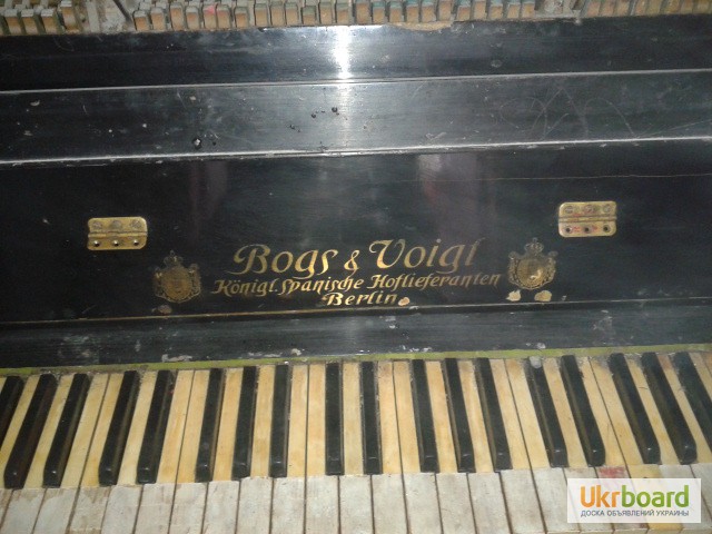 Фото 2. Продам старинное немецкое фортепиано BogsVoigt