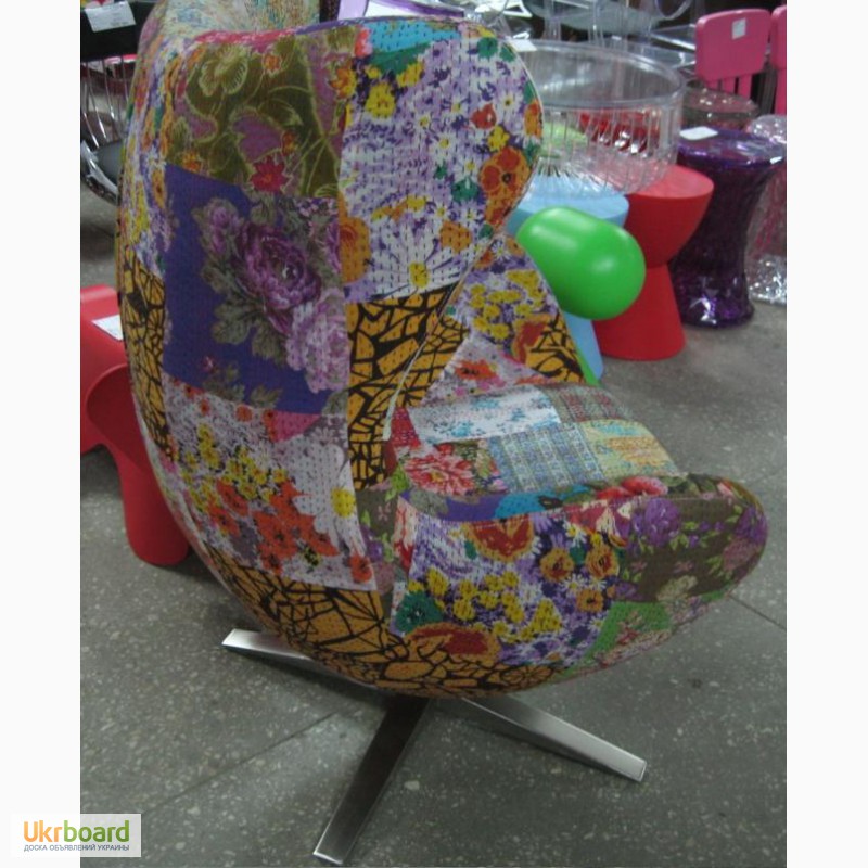 Фото 10. Кресло EGG (ЭГГ) шерстяная ткань, дизайнерское кресло Яйцо шерсть купить Киев Украина