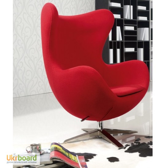 Кресло EGG (ЭГГ) шерстяная ткань, дизайнерское кресло Яйцо шерсть купить Киев Украина