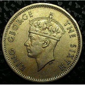 Малайа 10 центов 1948 год. ОТЛИЧНЫЙ СОХРАН