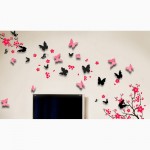 Бабочки, деков для стен 3D
