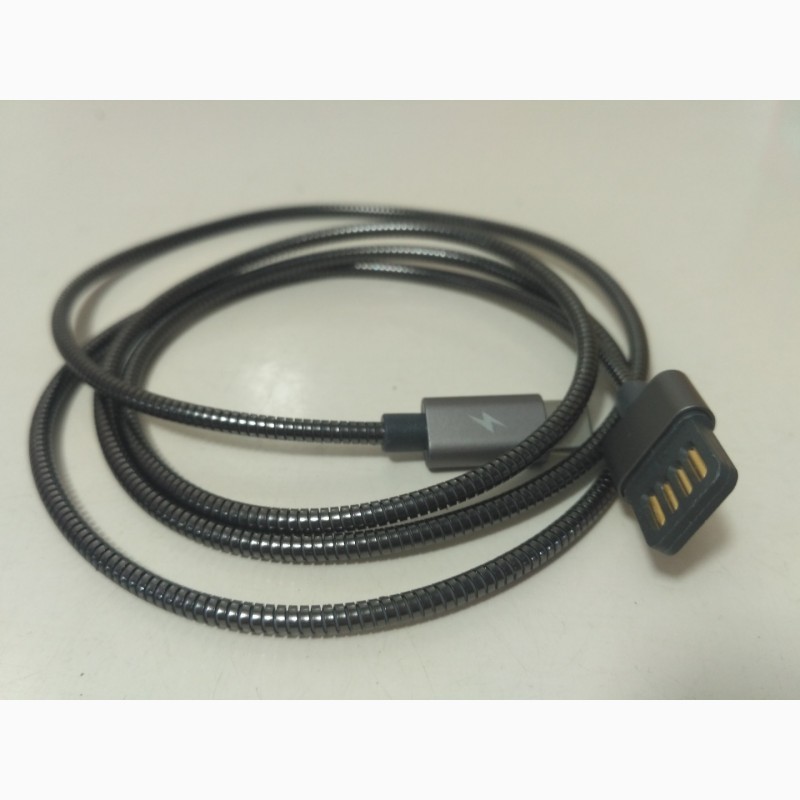 Фото 4. USB кабель Remax Silver Serpent RC-080a Type-C Металлический USB Type-C Быстродействующий