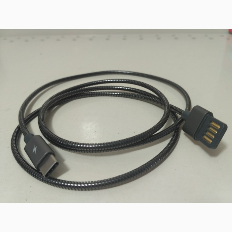 Фото 5. USB кабель Remax Silver Serpent RC-080a Type-C Металлический USB Type-C Быстродействующий