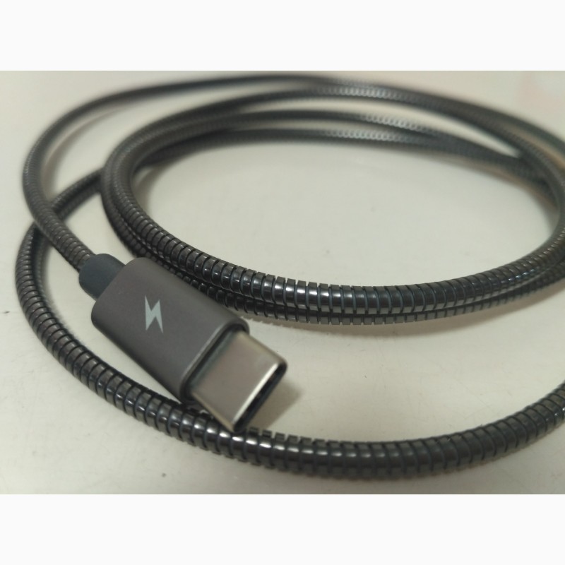 Фото 6. USB кабель Remax Silver Serpent RC-080a Type-C Металлический USB Type-C Быстродействующий