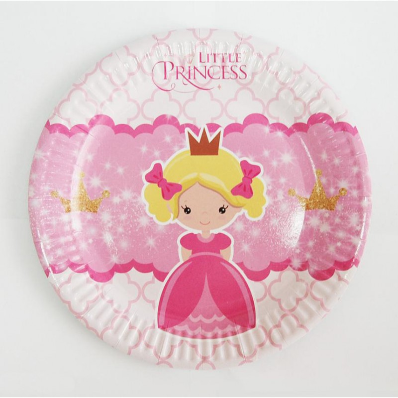 Набор тематической одноразовый посуды Маленькая принцесса