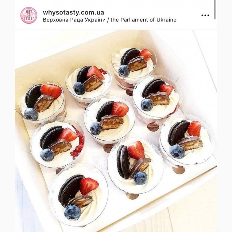 Фото 4. Десерт в стаканчике на заказ Киев, трайфлы на заказ Киев, подарок на 8 марта Киев девушке