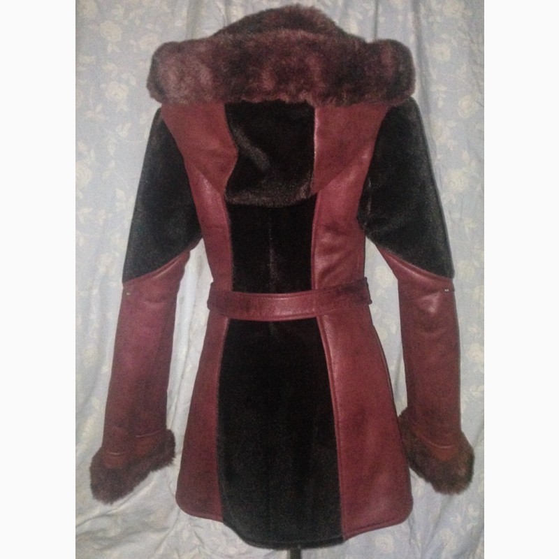 Фото 2. Дубленка, куртка зимняя с капюшоном Slata, искусственный мех, р.46