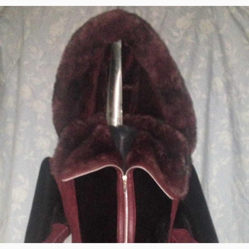Фото 7. Дубленка, куртка зимняя с капюшоном Slata, искусственный мех, р.46