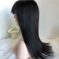 Парик из натуральных волос 85 - парик из 100% натуральных волос длинный черный