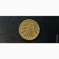 5 рейхспфеннигов 1925г. G. Германия. Алюминиевая бронза