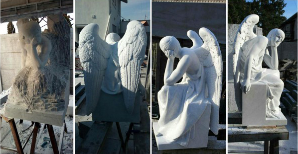 Фото 6. Скорбящий ангел на могилу Заказать в нашей мастерской