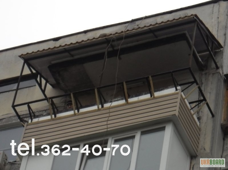 Фото 2. Крыша на балкон. Монтаж, ремонт, демонтаж. Киев